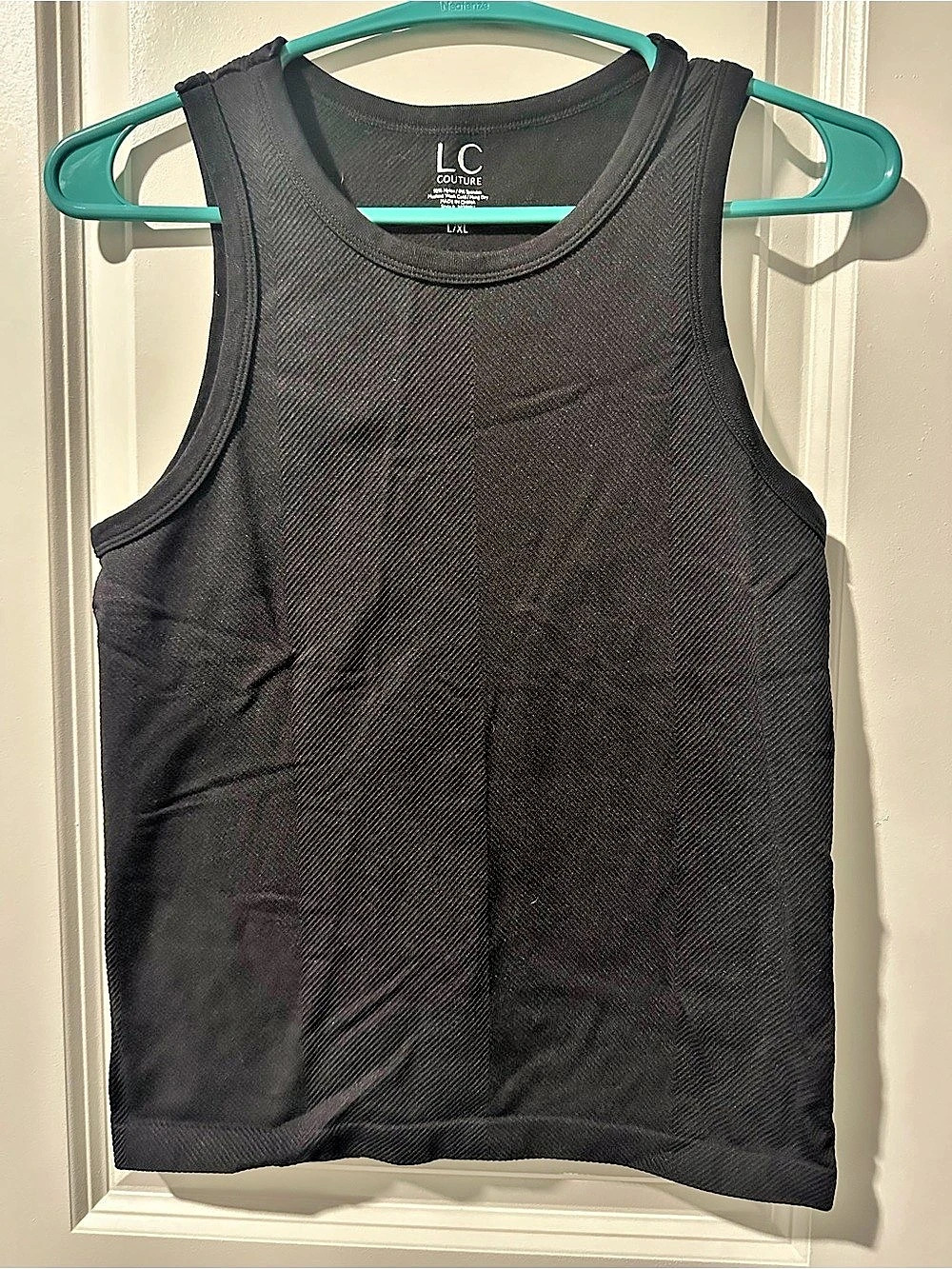 LC Couture Tank Top Black Size L/XL